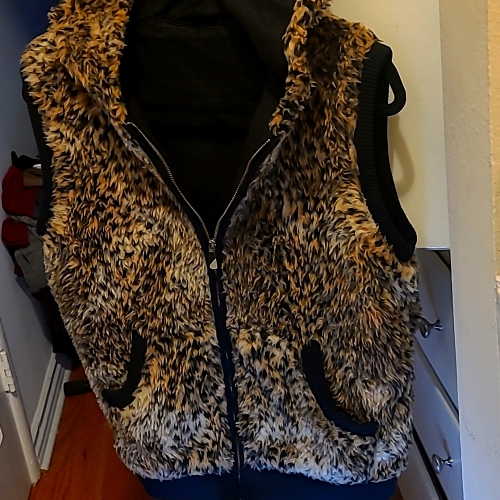 Cheetah Vest Hoodie